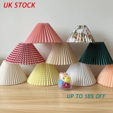 Pleated Lampshade E27 Light Cover Japanese Lamp Shade Fabric Table Lamp Decor UK Lampshade price