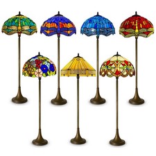 Luxury Tiffany Style  Floor Lamps Stained Glass  for Home And Office Decor UK Decorative Lamp price