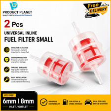 2x Inline Fuel Filter Small Universal Fit 6mm 8mm Pipes - Diesel Fuel Filters Diesel Filter price