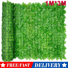 3M Roll Artificial Hedge Garden Fake Ivy Privacy Leaf Fence Wall Screening Panel Garden Fence price