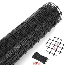 10Meter Garden Fence Netting Mesh Safety Fence Plastic Black Roll Barrier Net UK Garden Fence price