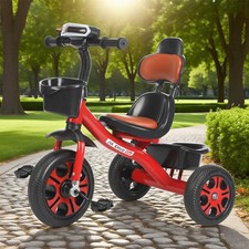 Kids Tricycle for 2-5 Years Old, Kids Trike with Basket and Removable Pedal UK Tricycles price