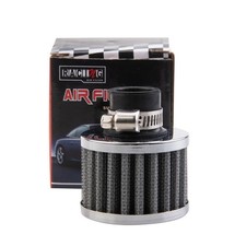 18mm AIR OIL CRANK CASE BREATHER FILTER MOTORCYCLE QUAD CAR SILVER ROUND Car Air Filter price