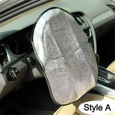 Universal Car Steering Wheel Sunshade Cover Protector Sun Block Insulation UK Wheel Cover price