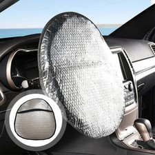 Universal Car Steering Wheel Sunshade Cover Protector Sun Block Insulation UK Wheel Cover price