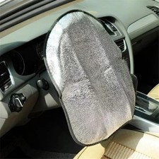 Universal Car Steering Wheel Sunshade Cover Protector Sun Block Insulation UK Wheel Cover price
