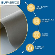 GREY CAR HEADLINER FABRIC 2MM FOAM BACKED Automobile Trimmings Upholstery 140CM Headliner Trim price