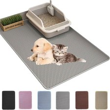 75x55cm Cat Litter Mat Litter Tray Mat of Double Layer Honeycomb Large Holes Tray Mat price