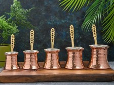 Copper Turkish Greek Coffee Maker Pot,  Cezve Briki, Stovetop Copper Maker Set Cezve Sets price