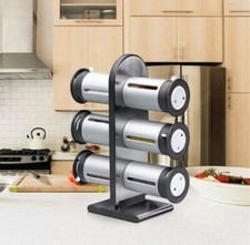 6 Jar Magnetic Spice Rack Wall Mounted Kitchen Storage Organizer Set Spice Sets & Racks price