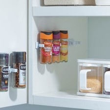 Spice Jar Gripper Clips Kitchen Cabinet Door Wall Mounted Storage Rack Organiser Spice Sets & Racks price