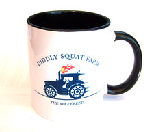 A Quality DIDDLY SQUAT FARM (Clarksons Farm) Black Ceramic Mug - New Mug price