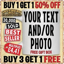 Personalised Mug Photo Custom Cup Design Name Text Leavers Eid Gift Birthday Tea Mug price