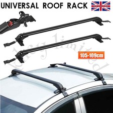 Universal Lockable Aluminium Car Roof Rack Bars No Rail Anti Theft Carrier 105cm Roof Rails price