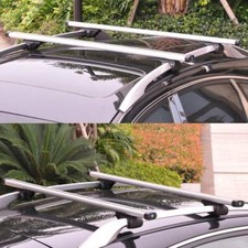 Lockable Aluminum Roof Rails 120cm Raised Carrier Bars for Cars with Rails Roof Rails price