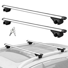 Universal Lockable Aluminium Car Roof Rack Bars Rail Luggage Carrier 120cm 100KG Roof Rails price