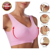 Womens Bra Seamless Comfort Comfy Shapewear Sports Stretch Crop Top Vest Support Bra price