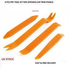 4X CAR TRIM REMOVAL TOOL KIT PANEL DOOR PRY DASH PLASTIC INTERIOR RADIO CLIP SET Car Tool Sets price