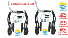 BMX MBT Mountain Bike Brakes Bicycle V-Brake Set Front+Rear Pull V Brake BLACK Brakes price
