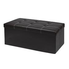 Folding Ottoman Storage Box Pouffe Seat Stool Home Chair Foot stool Pouf price