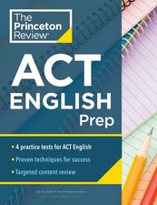 Princeton Review ACT English Prep by Princeton Review (Paperback Book) TEOG Books price