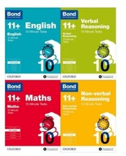 11+ Bond 11 Plus Books 10 Minute Tests Age 10-11: 4 book set TEOG Books price