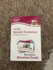 CGP GCSE Spanish Vocabulary Revision Cards AQA, Grades 9-1 Foreign Language Cards price