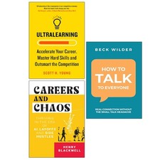 ,Careers and Chaos,Ultralearning,How To Talk To Everyone 3 Books Collection Set Open Education Books and Sets price