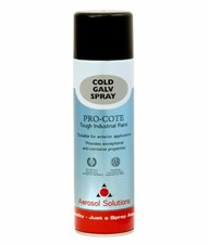 Aerosol Solutions Pro-Cote Industrial Cold Galv Galvanised Spray Paint 500ml Industrial Spray price