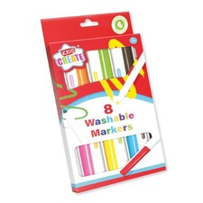 Washable Markers - 8 Bright Fun Kids Colours Felt Tip Pens Colouring Art Crafts Felt-tip Pen price