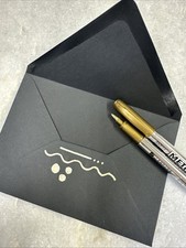 Pack of 5 Metallic Gold Felt Tip Marker Pen Felt-tip Pen price