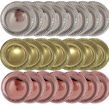 12-60 RoseGold Silver Paper Plates 9 Inch Round Disposable Party Tableware Event Disposable Tableware price