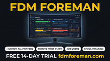FDM Foreman Maker | 3D Print Farm Software | 50% Off 1st Month | Klipper Bambu Commercial Software price