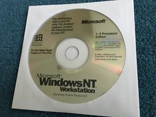 Geniune Microsoft Windows NT Workstation Operating System 4.0 CD Disk NEW Commercial Software price