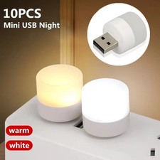 10x Pcs USB LED Night Lamp Mini Night Light Small Lamp Computer Power Warm White LED Lamps price