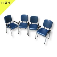 4x 3D printed CONFERENCE CHAIR 1:24 scale, Model Interior Furniture Dollhouse Conference Chair price