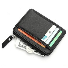 Men’s Slim Leather Wallet RFID Blocking Credit Card Holder Minimalist Design Men's Card Holder price