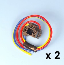 2 x H4 3 Pin Headlight Replacement Repair Bulb Holder Connector Plug Wire Socket Headlight Bulb price