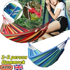 Lightweight Garden Camping Canvas Hammock Premium Hang Bed Outdoor Travel UK Hammock price