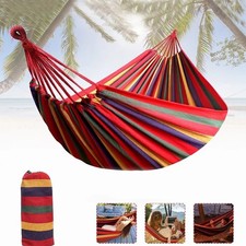 Garden Camping Canvas Hammock Bed Hanging Swing Breathable Outdoor Travel Hammock price