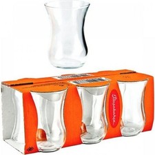 Pasabahce Classic Turkish Tea Glasses 120ml Set of 6 Clear Heat-Resistant Cups Turkish Classics price