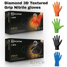 Mercator Nitrile Mechanics Gloves Orange Black Green Heavy Duty Diamond Grip Work Gloves price