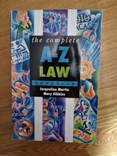 Resource book/Law.  Complete A-Z Law Handbook.  Good condition  Criminal Law price