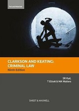 Clarkson & Keating: Criminal Law: Text and Materials by Dr Tracey Elliott, Dr... Criminal Law price