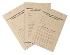 2 Pack Security And Law Enforcement Compact Pocket Note Book, Size 80mm x 115mm Pocket Laws price