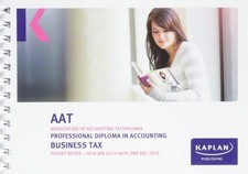 BUSINESS TAX (FA18)  POCKET NOTES by Kaplan Publishing (PB 2018) Pocket Laws price