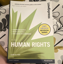 Pearson LawExpress Human Rights Law 4th Ed Paperback Claire De Than Human Rights Law price