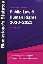 Blackstones Statutes on Public Law & Human Rights 2020-2021 (Blackstones Statute Human Rights Law price