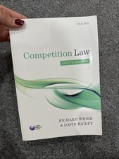 Competition Law by Richard Whish and David Bailey (2015, Trade Paperback) Competition Law price