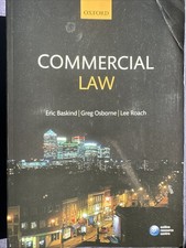 Commercial Law by Greg Osborne, Eric Baskind and Lee Roach (Trade Paperback) Commercial Law price